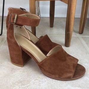 Stuart Weitzman Suede Block Heel